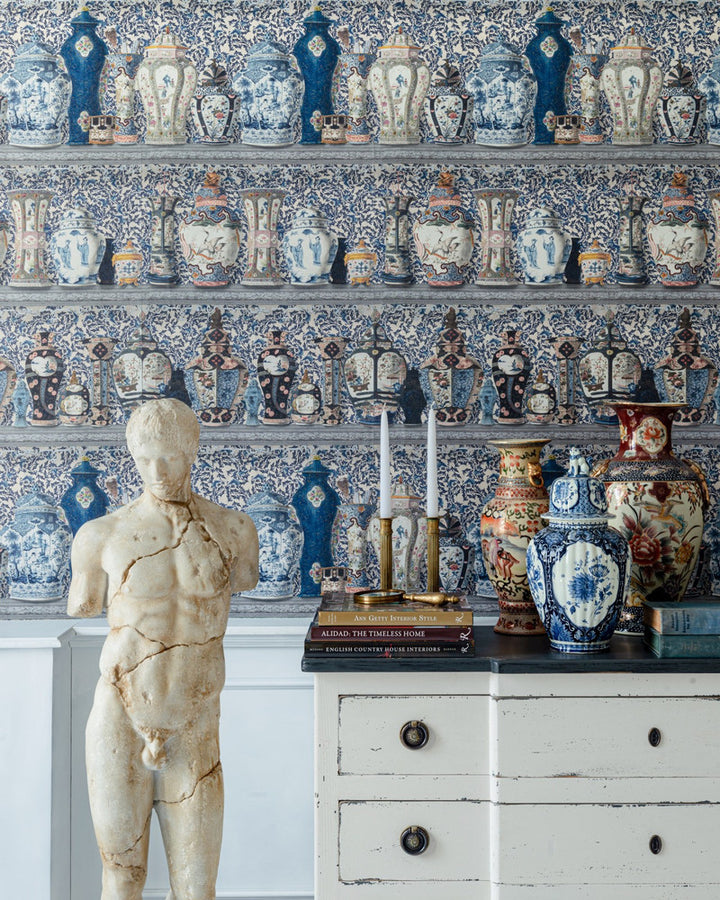 Ceramic Wonders Wallpaper by Mind the Gap Designer Wallpaper THE WALLPAPER COMPENDIUM 2 Satin Matte Made in Europe Paste the wall 3 rolls x 20.5 x 3.25 yards - Swanky Fabrics -