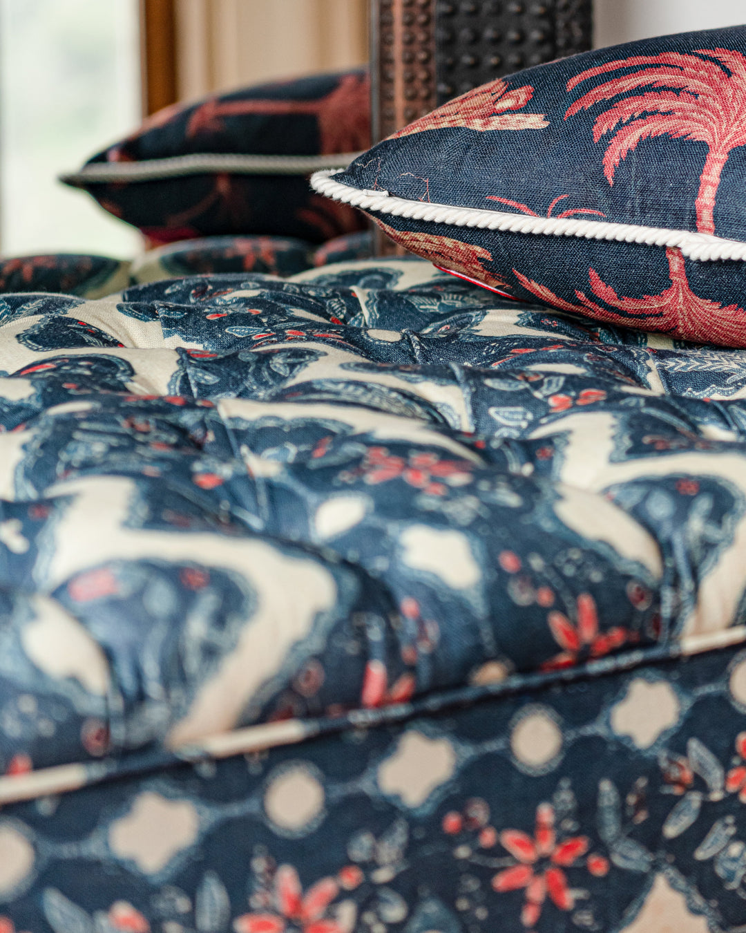 Phoenicia Batik linen fabric by Mind the Gap (FB00064), view 2