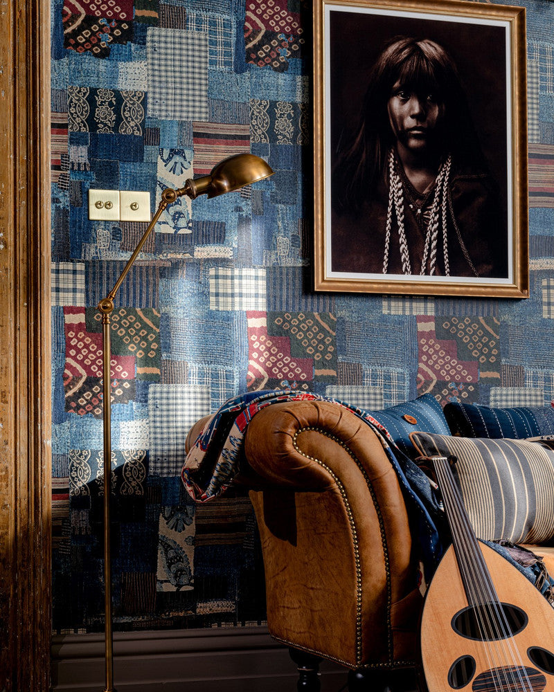 Woodstock Boro Wallpaper by Mind the Gap Designer Wallpaper WOODSTOCK '69 LIFESTYLE COLLECTION Satin Matte Made in Europe Paste the wall 3 rolls x 20.5 x 3.25 yards - Swanky Fabrics -