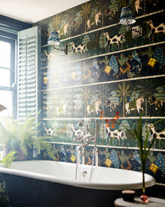 Mind The Gap Wallpaper CARNAVAL Green Wallpaper (WP20611)