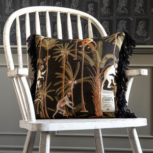 Mind The Gap Pillows BARBADOS Anthracite Linen Cushion (LC40006)