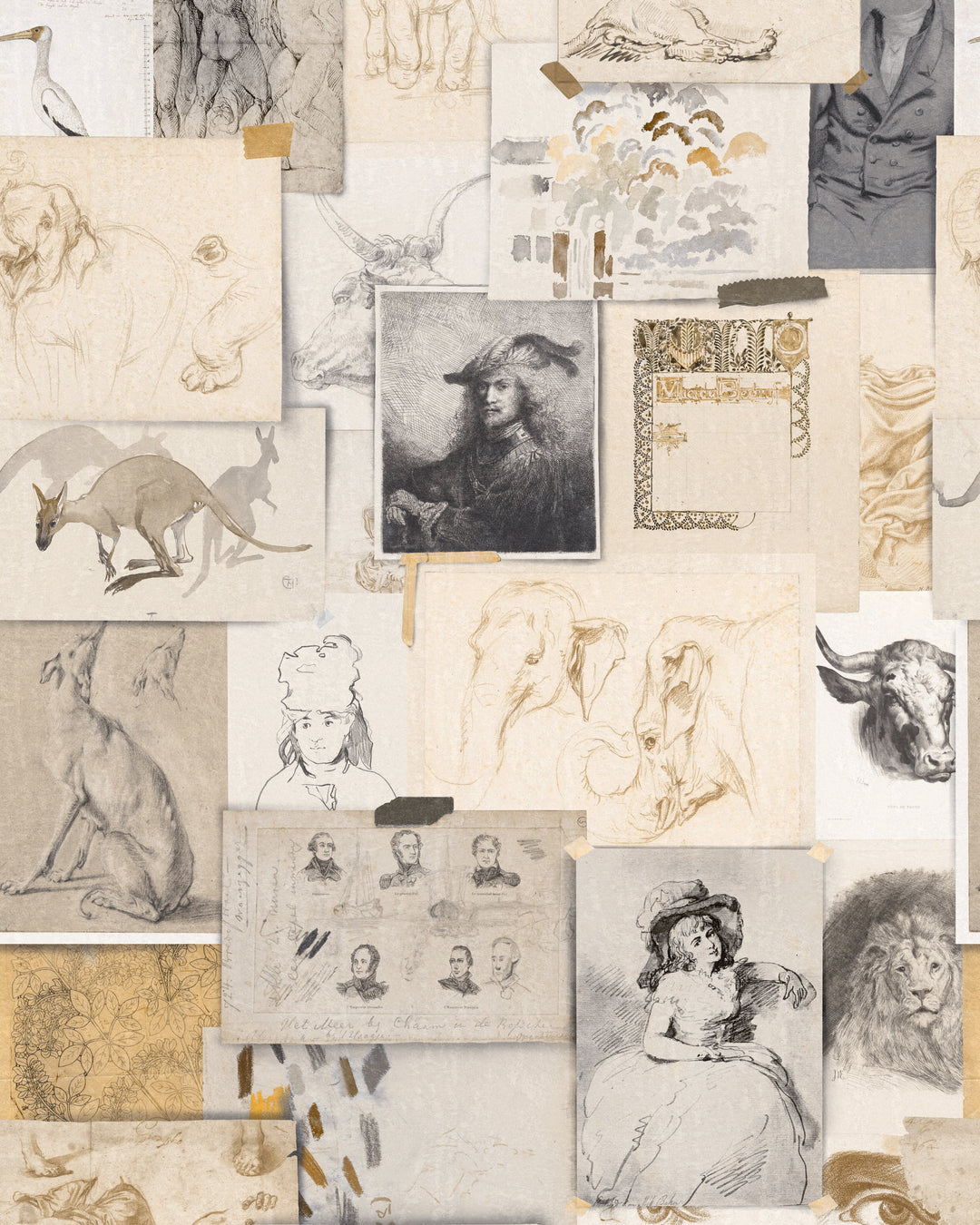 The Mood Board wallpaper by Mind the Gap (WP20602), swatch