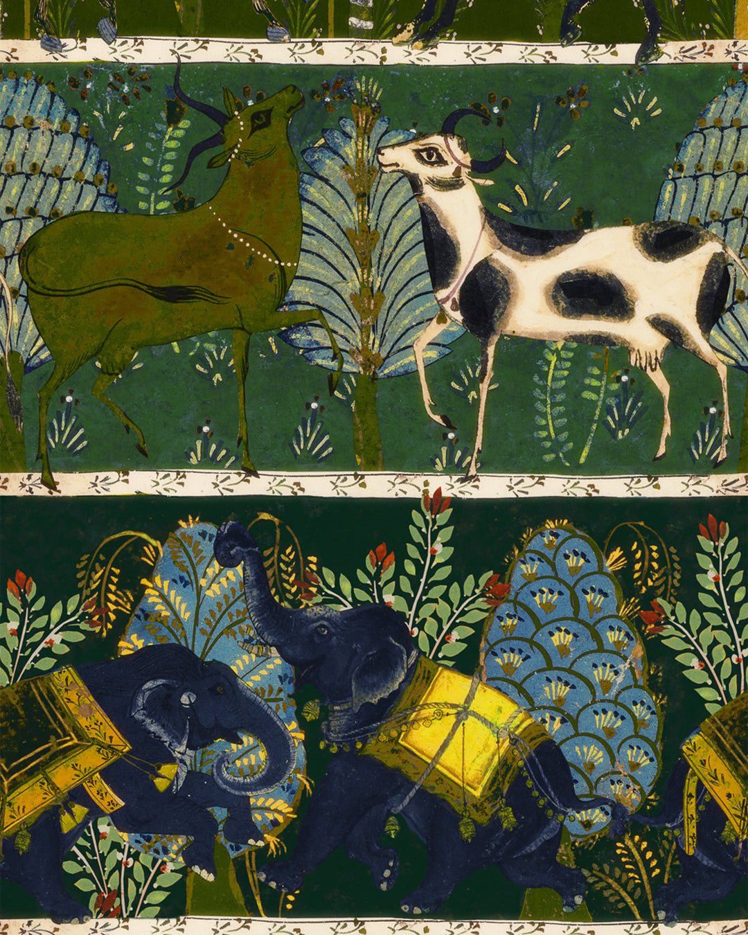 Carnaval Green wallpaper by Mind the Gap (WP20611), swatch