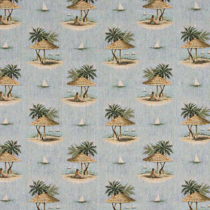 1000 Tahiti by Charlotte Designer Fabric Themes of Tapestry II 62% Cotton, 38% Polyester Asia Exceeds 100,000 Wyzenbeek Rubs (Heavy Duty) Horizontal: 7.5" x Vertical: 7.5" 54 Inches - Swanky Fabrics -