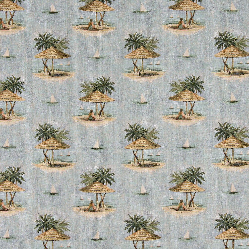 1000 Tahiti by Charlotte Designer Fabric Themes of Tapestry II 62% Cotton, 38% Polyester Asia Exceeds 100,000 Wyzenbeek Rubs (Heavy Duty) Horizontal: 7.5" x Vertical: 7.5" 54 Inches - Swanky Fabrics -