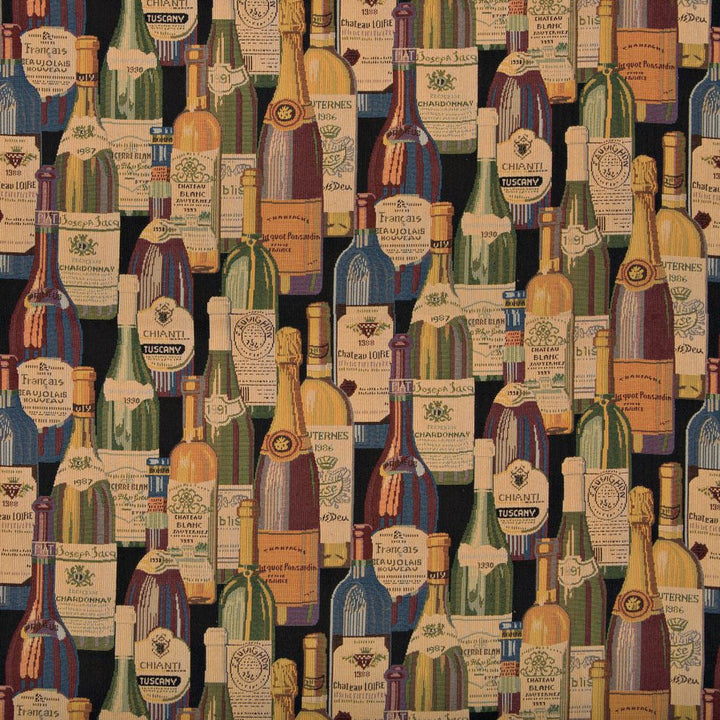 1009 Wine Cellar by Charlotte Designer Fabric Themes of Tapestry II 71% Cotton, 29% Polyester Asia Exceeds 100,000 Wyzenbeek Rubs (Heavy Duty) Horizontal: 32" x Vertical: 15.5" 54 Inches - Swanky Fabrics -