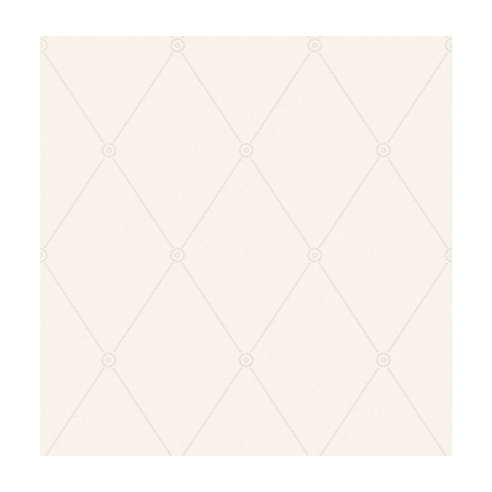 Large Georgian Rope Trellis Ivory by Cole & Son Designer Wallcovering COLE & SON ARCHIVE ANTHOLOGY PAPER - 100% United Kingdom - Horizontal: - and Vertical: 10.4 20.5 - Swanky Fabrics -