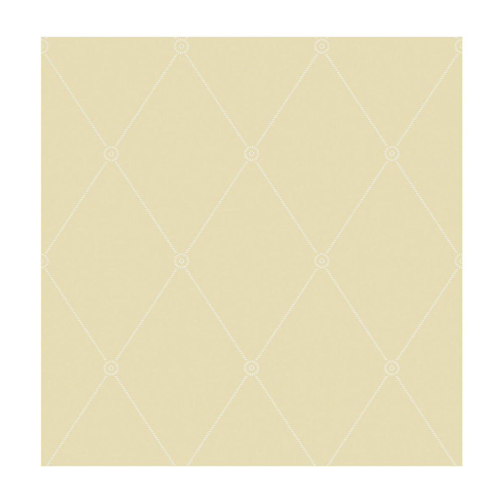 Large Georgian Rope Trellis Straw by Cole & Son Designer Wallcovering COLE & SON ARCHIVE ANTHOLOGY PAPER - 100% United Kingdom Horizontal: and Vertical: 10.4 20.5 - Swanky Fabrics -