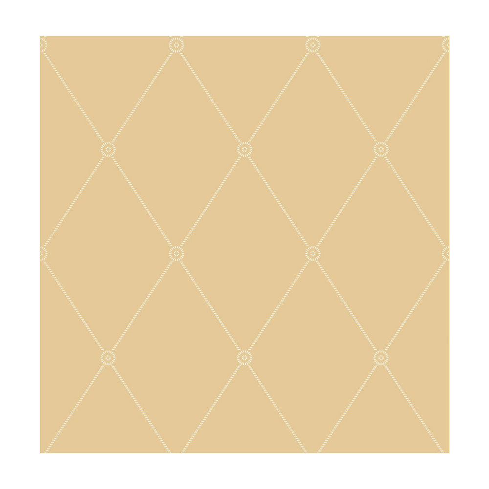 Large Georgian Rope Trellis Yellow by Cole & Son Designer Wallcovering COLE & SON ARCHIVE ANTHOLOGY PAPER - 100% United Kingdom - Horizontal: - and Vertical: 10.4 20.5 - Swanky Fabrics -