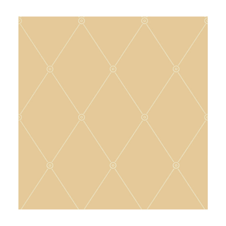 Large Georgian Rope Trellis Yellow by Cole & Son Designer Wallcovering COLE & SON ARCHIVE ANTHOLOGY PAPER - 100% United Kingdom - Horizontal: - and Vertical: 10.4 20.5 - Swanky Fabrics -