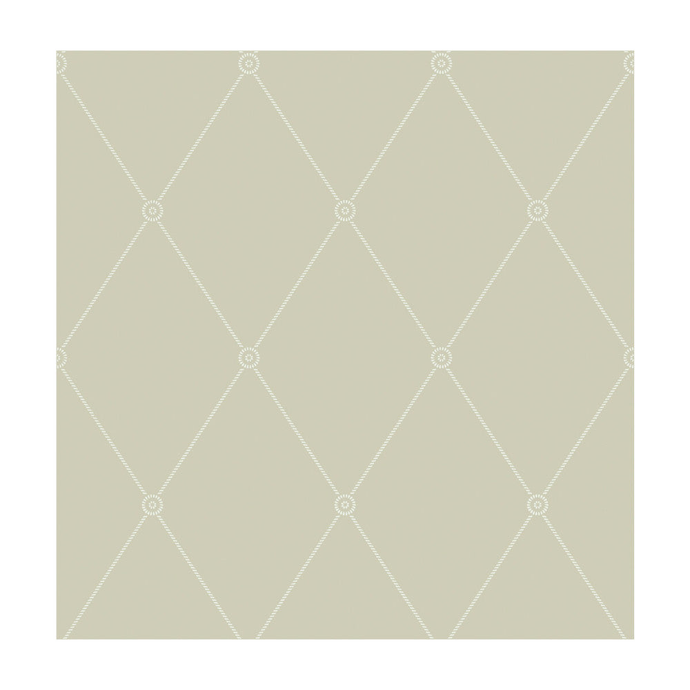 Large Georgian Rope Trellis Olive by Cole & Son Designer Wallcovering COLE & SON ARCHIVE ANTHOLOGY PAPER - 100% United Kingdom Horizontal: and Vertical: 10.4 20.5 - Swanky Fabrics -
