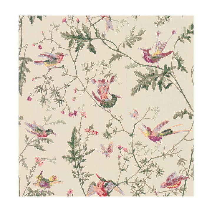 Hummingbirds Original Multi-Colour by Cole & Son Designer Wallcovering COLE & SON ARCHIVE ANTHOLOGY PAPER - 100% United Kingdom Horizontal: and Vertical: 21.1 20.5 - Swanky Fabrics -