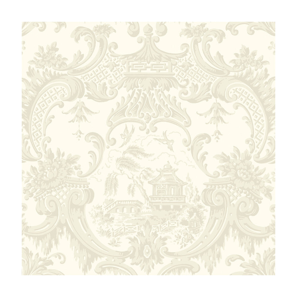 Chippendale China Ivory by Cole & Son Designer Wallcovering COLE & SON ARCHIVE ANTHOLOGY PAPER - 100% United Kingdom - Horizontal: - and Vertical: 20.5 20.5 - Swanky Fabrics -