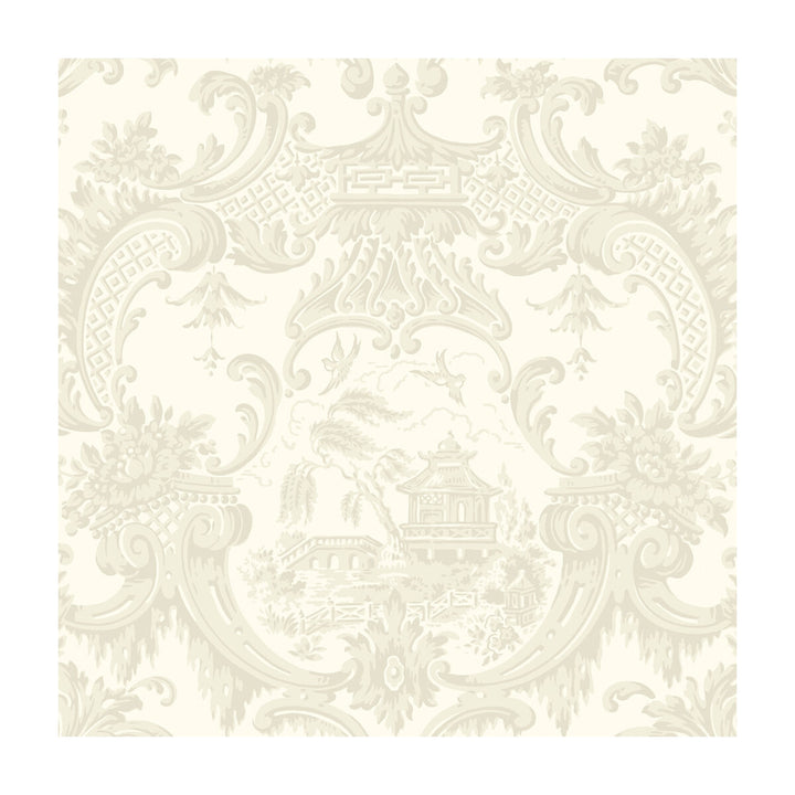 Chippendale China Ivory by Cole & Son Designer Wallcovering COLE & SON ARCHIVE ANTHOLOGY PAPER - 100% United Kingdom - Horizontal: - and Vertical: 20.5 20.5 - Swanky Fabrics -