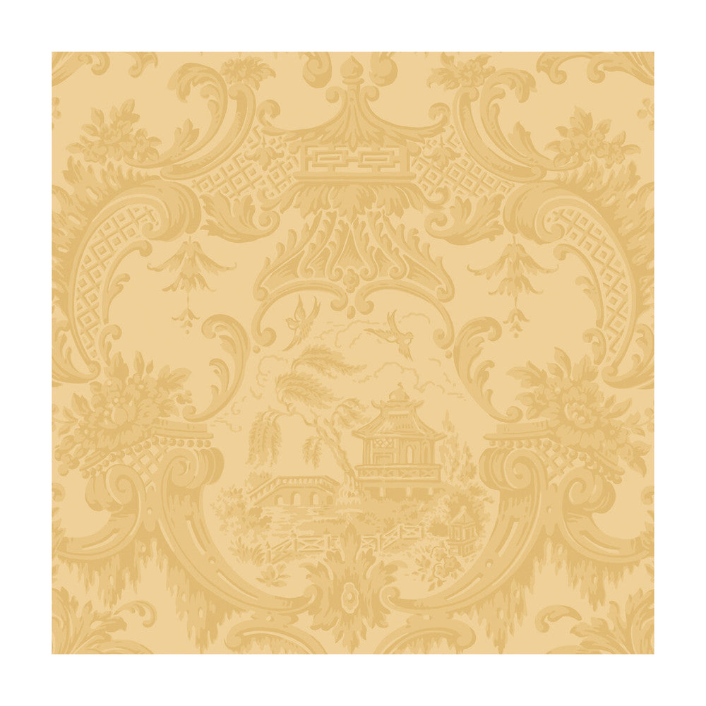 Chippendale China Yellow by Cole & Son Designer Wallcovering COLE & SON ARCHIVE ANTHOLOGY PAPER - 100% United Kingdom Horizontal: and Vertical: 20.5 20.5 - Swanky Fabrics -