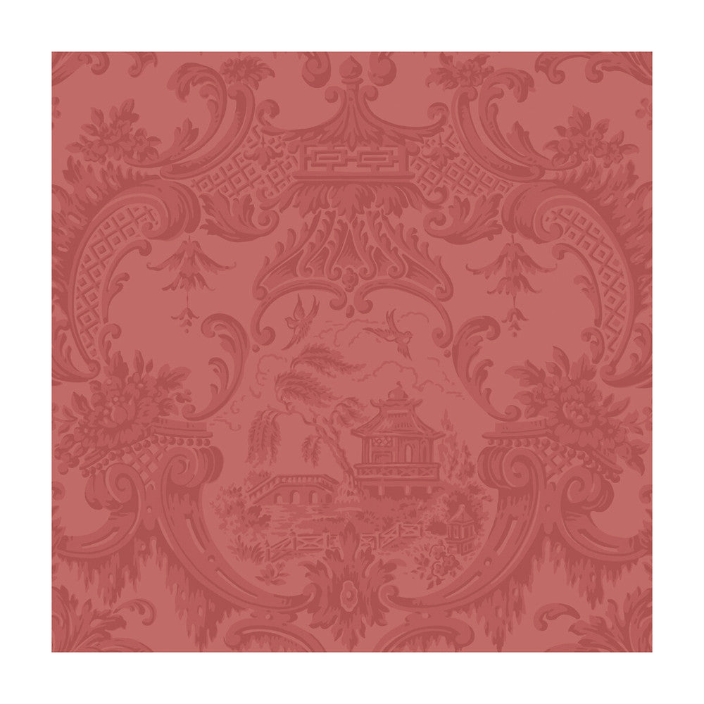 Chippendale China Red by Cole & Son Designer Wallcovering COLE & SON ARCHIVE ANTHOLOGY PAPER - 100% United Kingdom Horizontal: and Vertical: 20.5 20.5 - Swanky Fabrics -