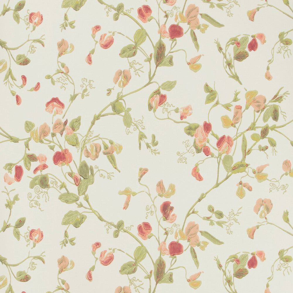 Sweet Pea Pink by Cole & Son Designer Wallcovering COLE & SON ARCHIVE ANTHOLOGY PAPER - 100% United Kingdom Horizontal: and Vertical: 15 20.5 - Swanky Fabrics -