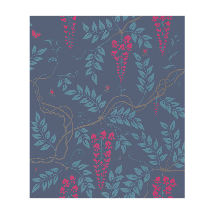 Egerton Indigo by Cole & Son Designer Wallcovering COLE & SON ARCHIVE ANTHOLOGY PAPER - 100% United Kingdom Horizontal: and Vertical: 24 20.5 - Swanky Fabrics -