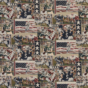 1013 Football by Charlotte Designer Fabric
