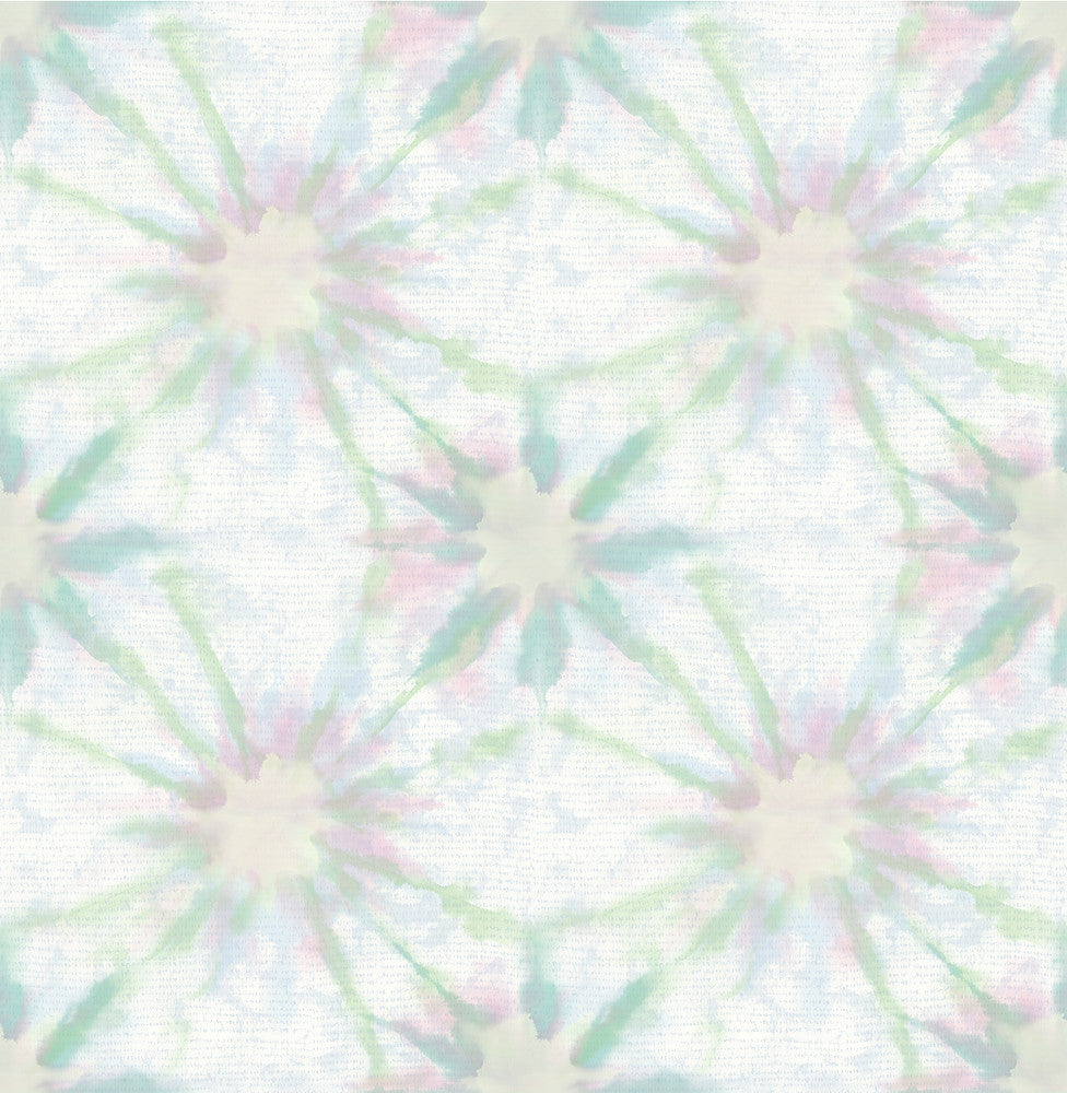 Iris Green Shibori Wallpaper by A-Street Prints Designer Kismet Covers about 56.4 square feet 20.5-in by 33-ft long roll Unpasted 10.5 - Swanky Fabrics -