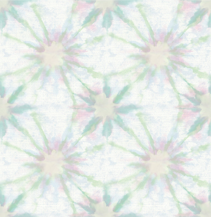 Iris Green Shibori Wallpaper by A-Street Prints Designer Kismet Covers about 56.4 square feet 20.5-in by 33-ft long roll Unpasted 10.5 - Swanky Fabrics -