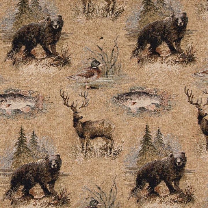 1026 Wetlands by Charlotte Designer Fabric Themes of Tapestry II 55% Cotton, 45% Polyester Asia Exceeds 100,000 Wyzenbeek Rubs (Heavy Duty) </p><p>Repeat: Horizontal: 15" x Vertical: 16" 54 Inches - Swanky Fabrics -