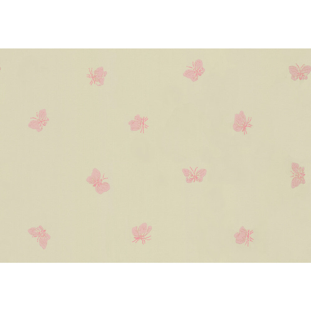 Peaseblossom Linen & Pink by Cole & Son Designer Wallcovering COLE & SON WHIMSICAL PAPER - 100% United Kingdom Horizontal: and Vertical: 14.1 20.5 - Swanky Fabrics -