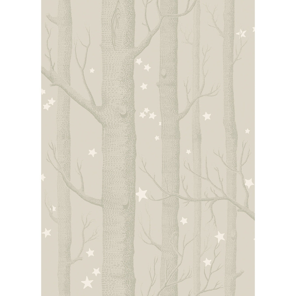 Woods & Stars Grey by Cole & Son Designer Wallcovering COLE & SON WHIMSICAL PAPER - 100% United Kingdom Horizontal: and Vertical: 28.3 20.5 - Swanky Fabrics -