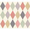 Punchinello Coral & Grn by Cole & Son Designer Wallcovering