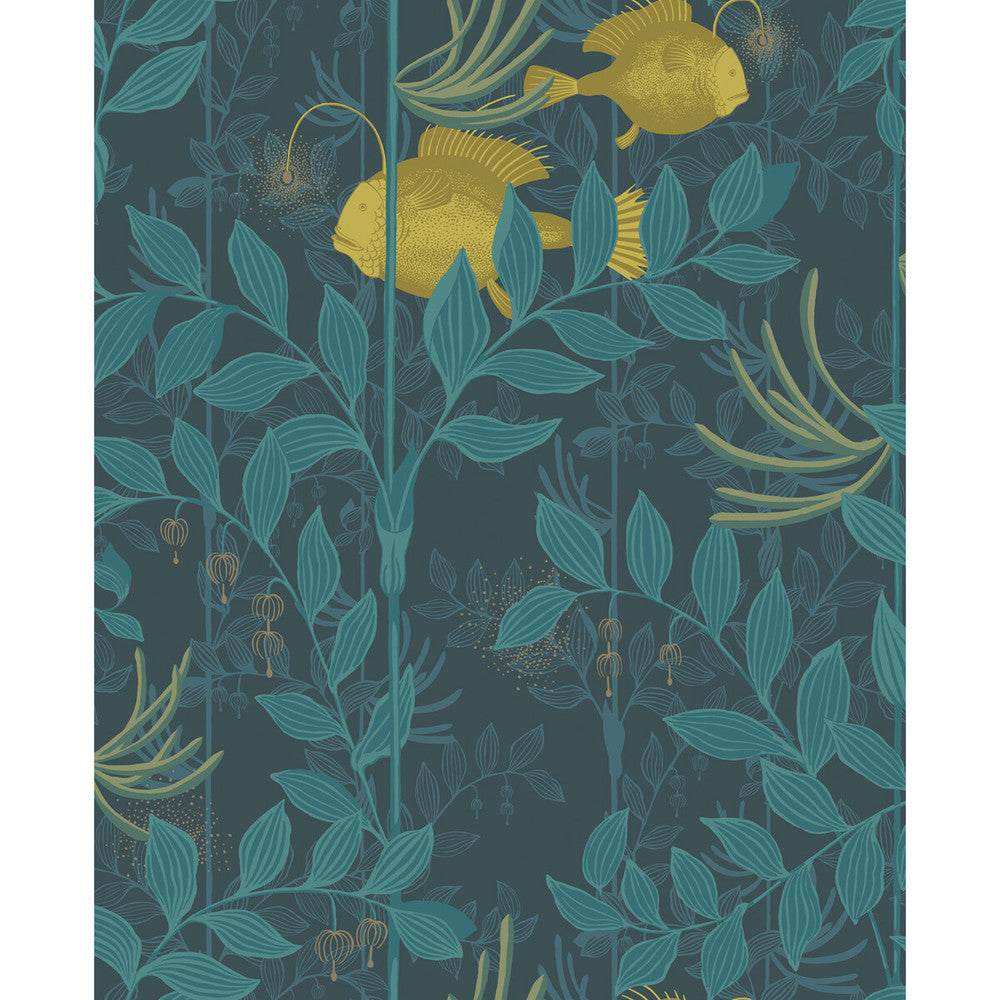 Nautilus Dark Blue by Cole & Son Designer Wallcovering COLE & SON WHIMSICAL PAPER - 100% United Kingdom Horizontal: and Vertical: 25.2 20.5 - Swanky Fabrics -