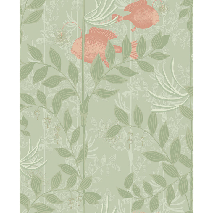 Nautilus Soft Green by Cole & Son Designer Wallcovering COLE & SON WHIMSICAL PAPER - 100% United Kingdom Horizontal: and Vertical: 25.2 20.5 - Swanky Fabrics -