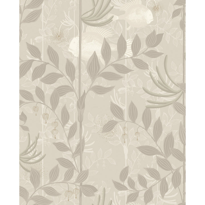 Nautilus Neutral& Sil by Cole & Son Designer Wallcovering COLE & SON WHIMSICAL PAPER - 100% United Kingdom - Horizontal: - and Vertical: 25.2 20.5 - Swanky Fabrics -