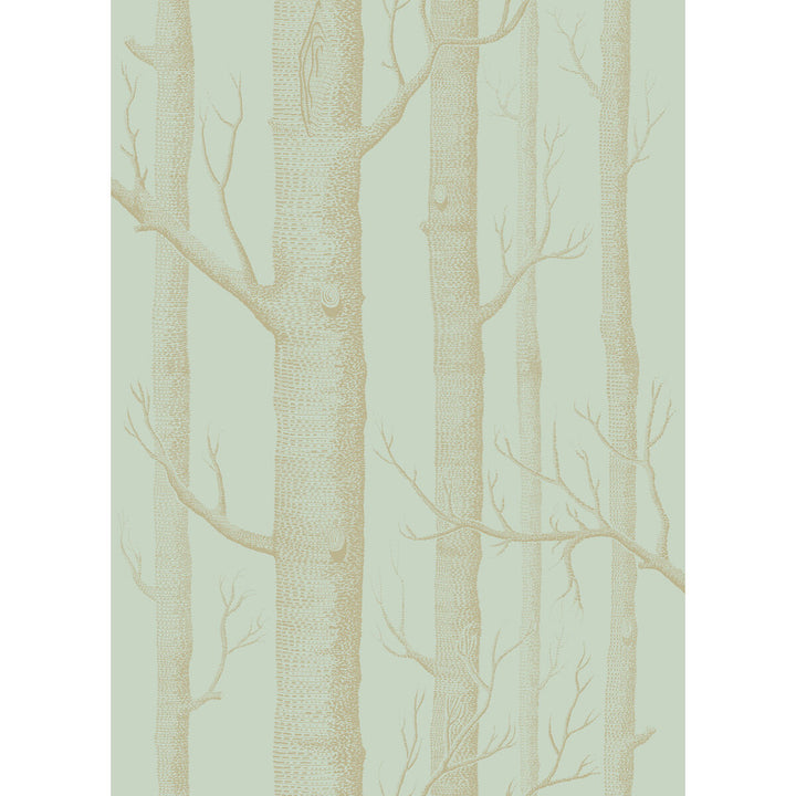 Woods Green/Gold by Cole & Son Designer Wallcovering COLE & SON WHIMSICAL PAPER - 100% United Kingdom Horizontal: and Vertical: 28.3 20.5 - Swanky Fabrics -