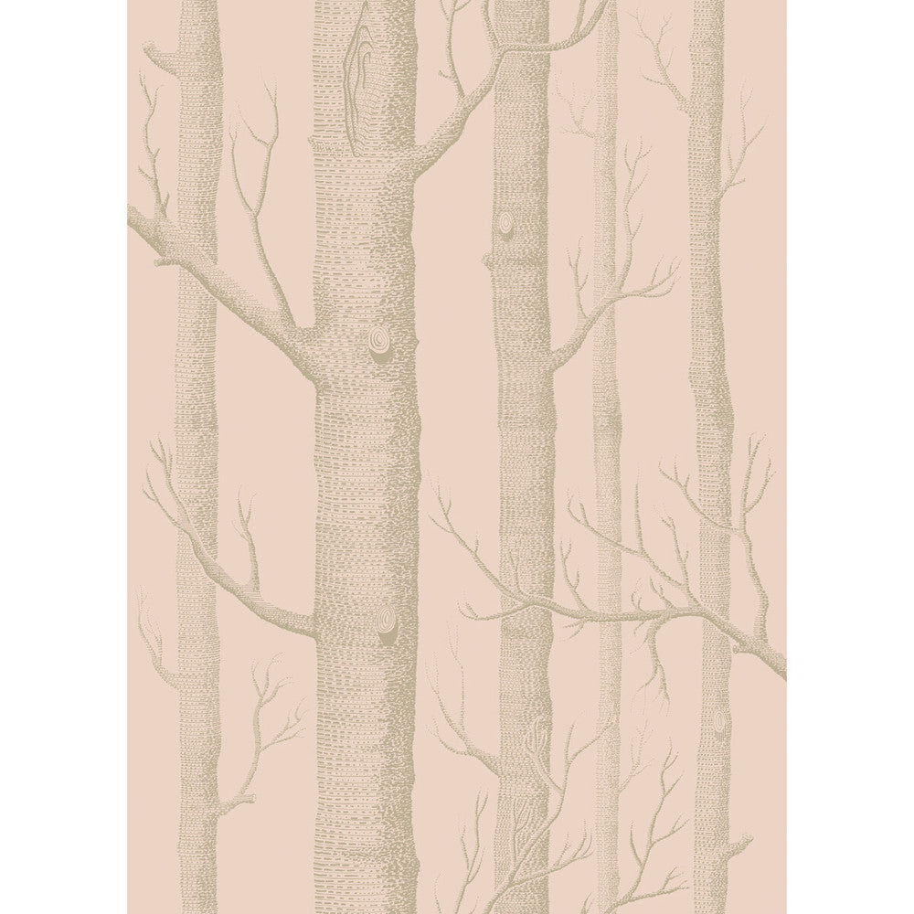 Woods Pink/Gilver by Cole & Son Designer Wallcovering COLE & SON WHIMSICAL PAPER - 100% United Kingdom - Horizontal: - and Vertical: 28.3 20.5 - Swanky Fabrics -
