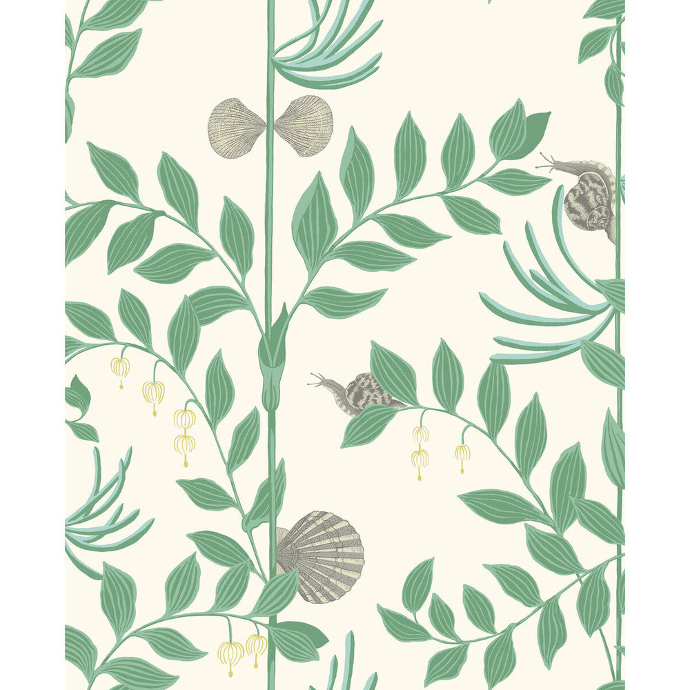 Secret Garden Dark Green by Cole & Son Designer Wallcovering COLE & SON WHIMSICAL PAPER - 100% United Kingdom Horizontal: and Vertical: 25.2 20.5 - Swanky Fabrics -