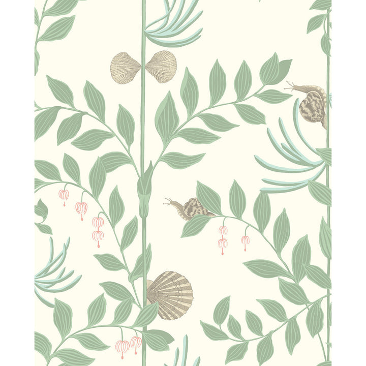 Secret Garden Soft Green by Cole & Son Designer Wallcovering COLE & SON WHIMSICAL PAPER - 100% United Kingdom Horizontal: and Vertical: 25.2 20.5 - Swanky Fabrics -