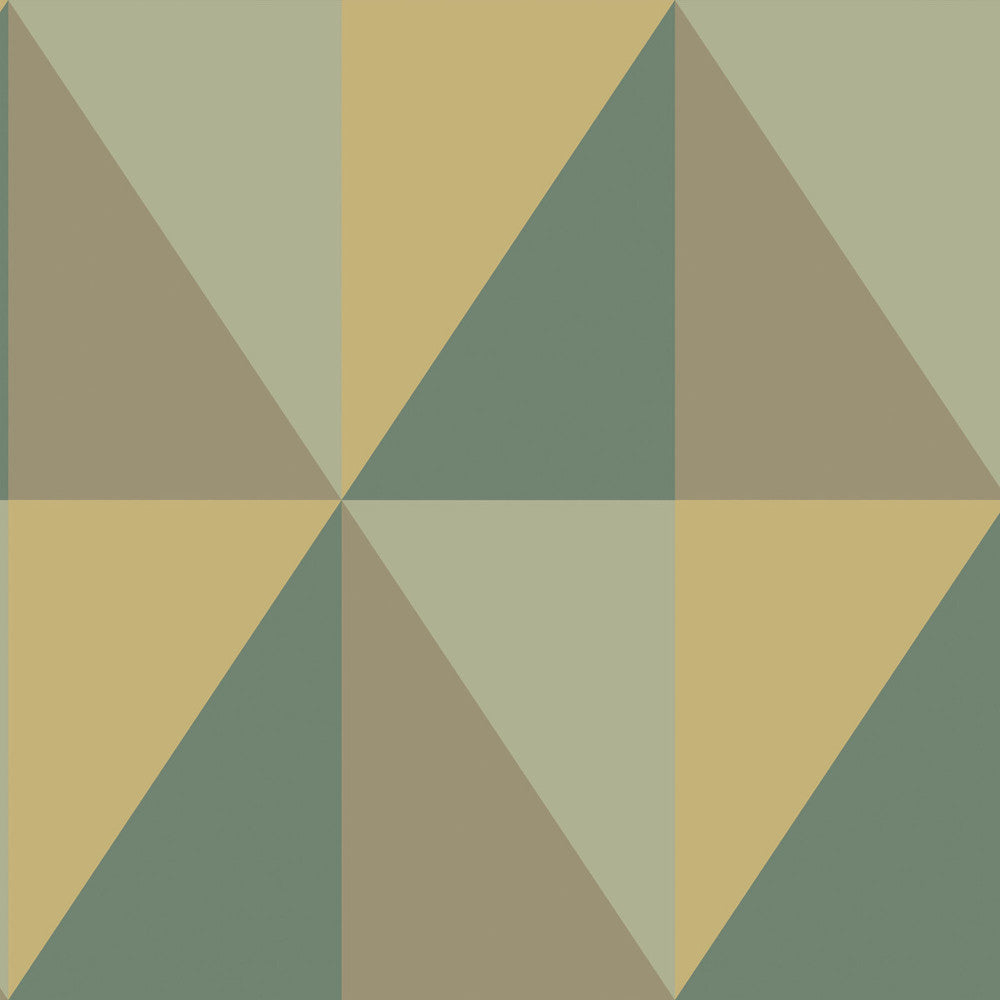 Apex Grand Green by Cole & Son Designer Wallcovering COLE & SON GEOMETRIC II PAPER - 100% United Kingdom - Horizontal: - and Vertical: 27 27 - Swanky Fabrics -