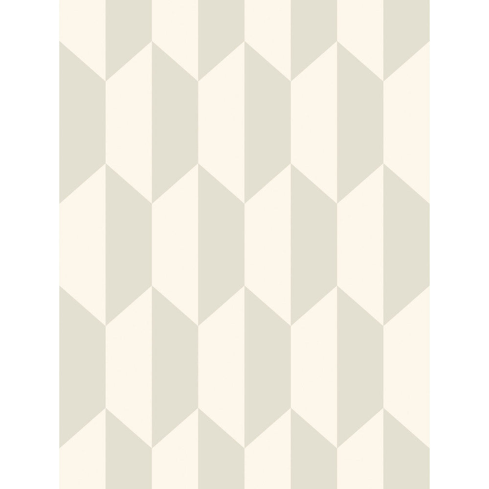 Tile White And Stone by Cole & Son Designer Wallcovering COLE & SON GEOMETRIC II PAPER - 100% United Kingdom Horizontal: and Vertical: 13.8 21 - Swanky Fabrics -