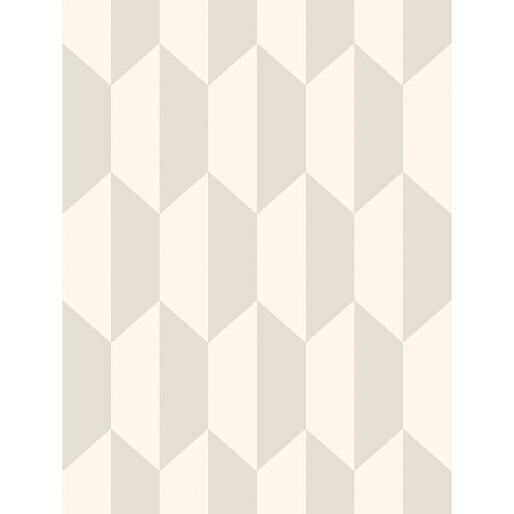 Tile White And Stone by Cole & Son Designer Wallcovering COLE & SON GEOMETRIC II PAPER - 100% United Kingdom Horizontal: and Vertical: 13.8 21 - Swanky Fabrics -