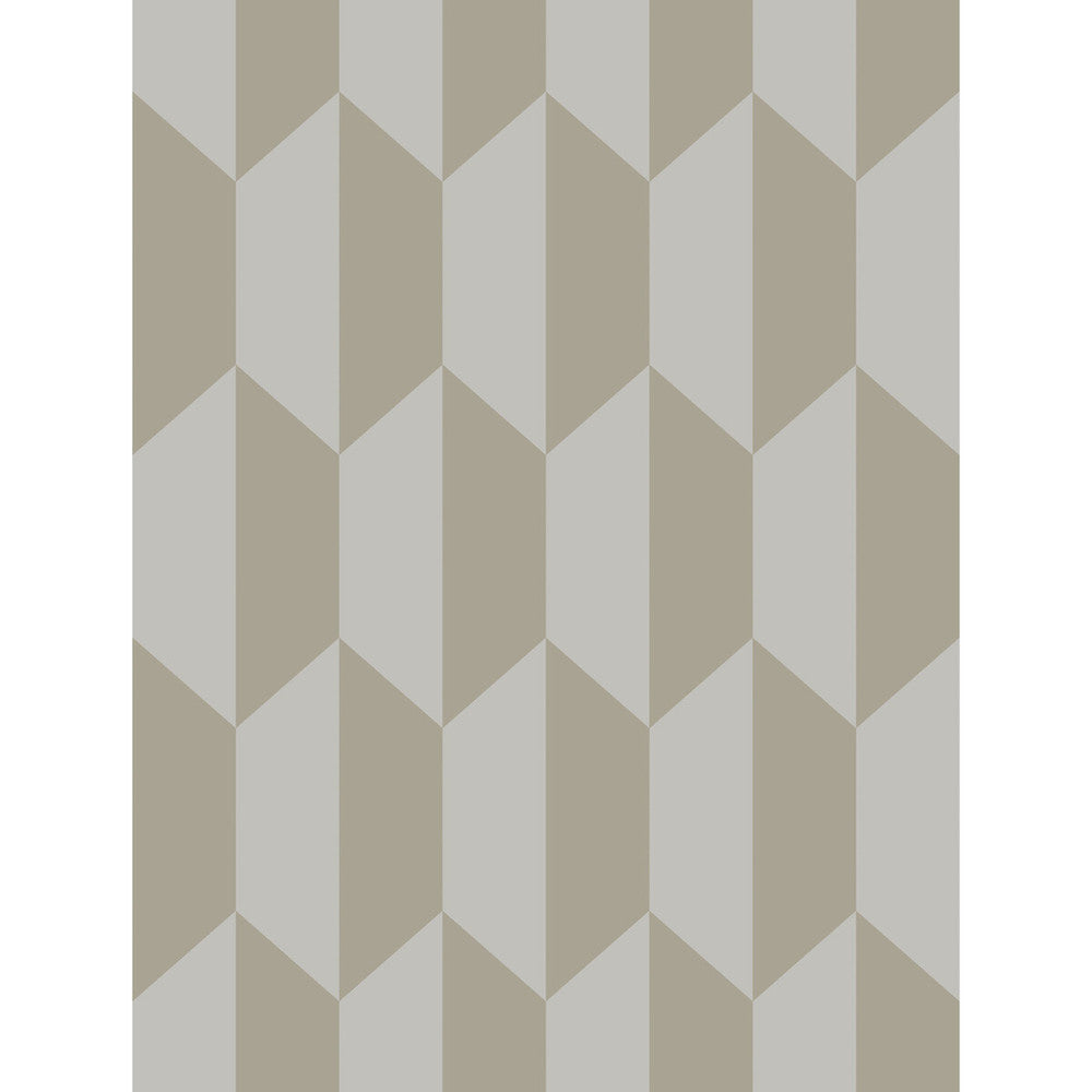 Tile Grey And Silver by Cole & Son Designer Wallcovering COLE & SON GEOMETRIC II PAPER - 100% United Kingdom Horizontal: and Vertical: 13.8 21 - Swanky Fabrics -