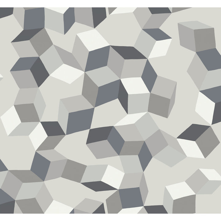 Puzzle Black And White by Cole & Son Designer Wallcovering COLE & SON GEOMETRIC II PAPER - 100% United Kingdom - Horizontal: - and Vertical: 25.2 27 - Swanky Fabrics -