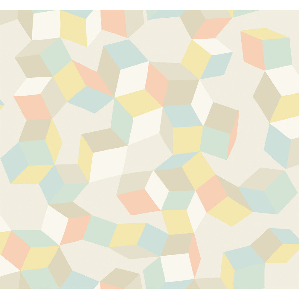 Puzzle Pale Pastel by Cole & Son Wallcovering Cole & Son Wallcovering Puzzle Pale PastelWallcovering COLE & SON GEOMETRIC II PAPER - 100% United Kingdom </p><p>Repeat: H: , V: 25.2 27 - Fabric Carolina -