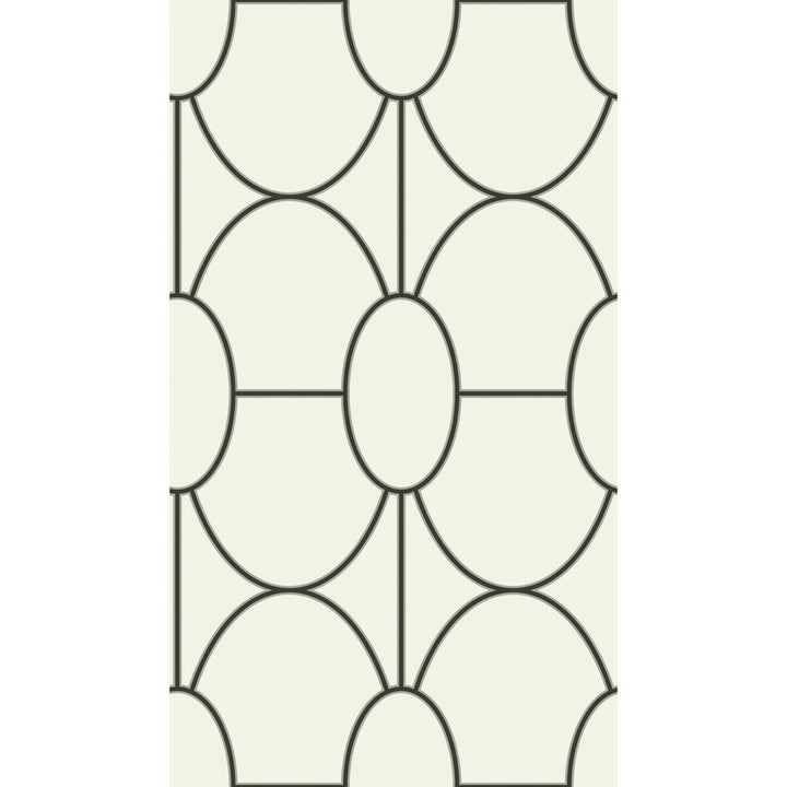 Riviera Black And White by Cole & Son Designer Wallcovering COLE & SON GEOMETRIC II PAPER - 100% United Kingdom Horizontal: and Vertical: 18 20.5 - Swanky Fabrics -