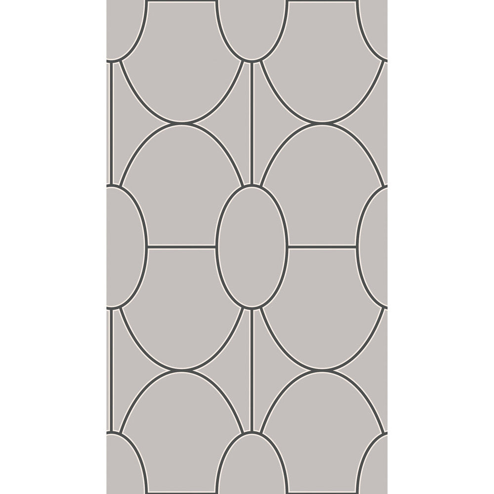 Riviera Grey by Cole & Son Designer Wallcovering COLE & SON GEOMETRIC II PAPER - 100% United Kingdom Horizontal: and Vertical: 18 20.5 - Swanky Fabrics -
