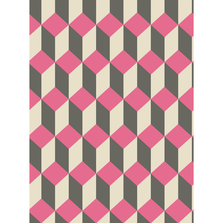 Delano Pink And Black by Cole & Son Wallcovering Cole & Son Wallcovering Delano Pink And BlackWallcovering COLE & SON GEOMETRIC II PAPER - 100% United Kingdom </p><p>Repeat: H: , V: 9.5 21 - Fabric Carolina -