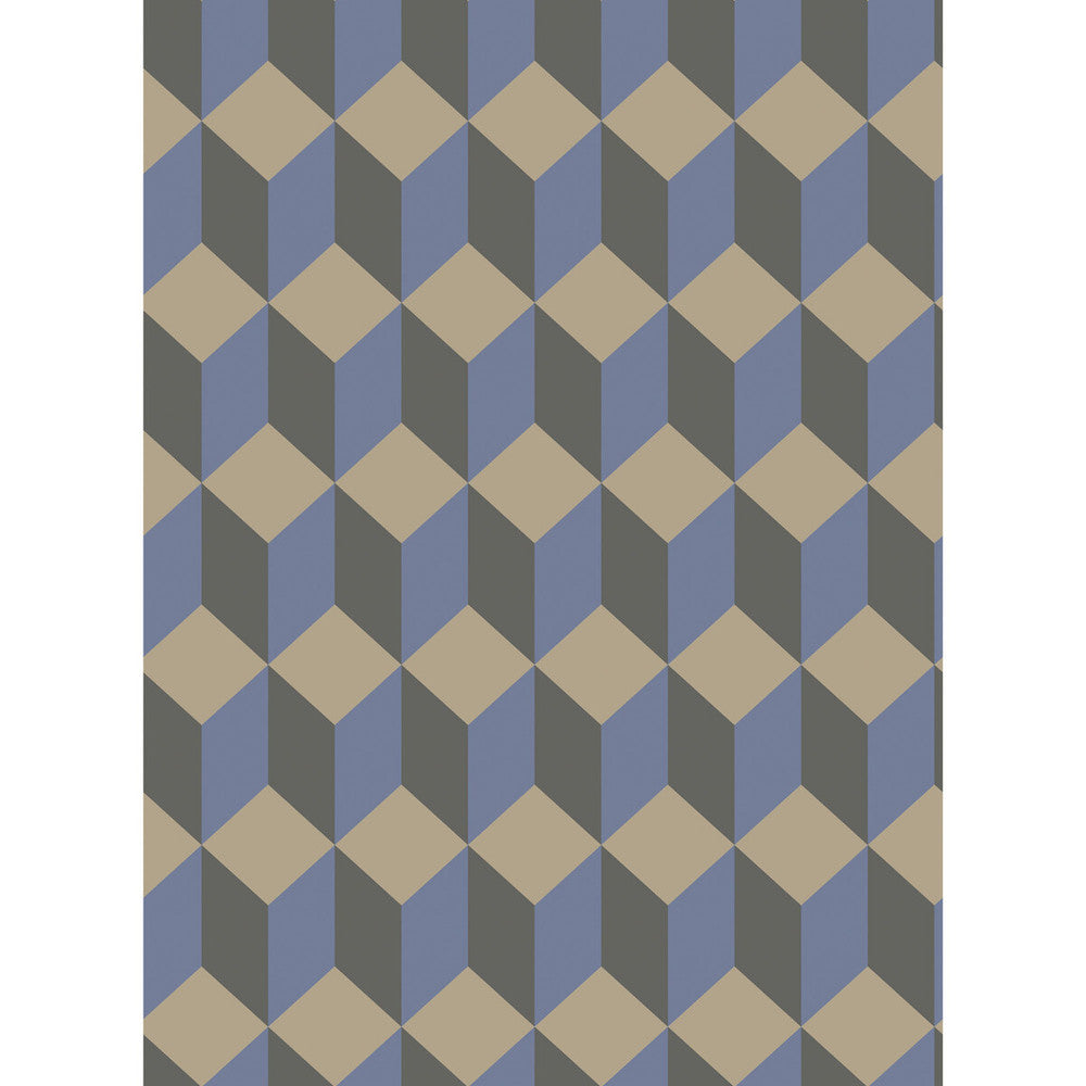 Delano Blue And Black by Cole & Son Wallcovering Cole & Son Wallcovering Delano Blue And BlackWallcovering COLE & SON GEOMETRIC II PAPER - 100% United Kingdom </p><p>Repeat: H: , V: 9.5 21 - Fabric Carolina -