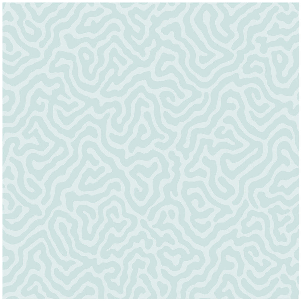 Coral Print Room Blue by Cole & Son Designer Wallcovering COLE & SON LANDSCAPE PLAINS PAPER - 100% United Kingdom Horizontal: and Vertical: 4.2 20.5 - Swanky Fabrics -