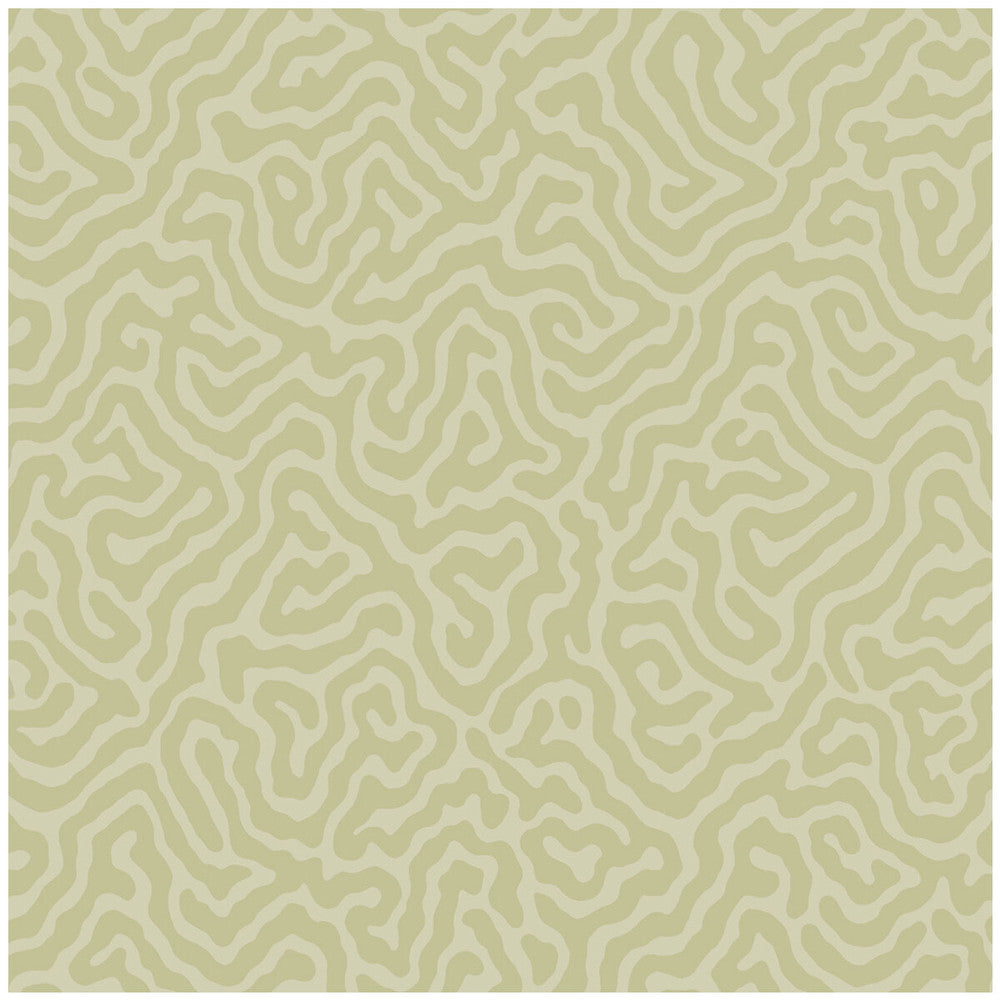 Coral Old Olive by Cole & Son Designer Wallcovering COLE & SON LANDSCAPE PLAINS PAPER - 100% United Kingdom - Horizontal: - and Vertical: 4.2 20.5 - Swanky Fabrics -