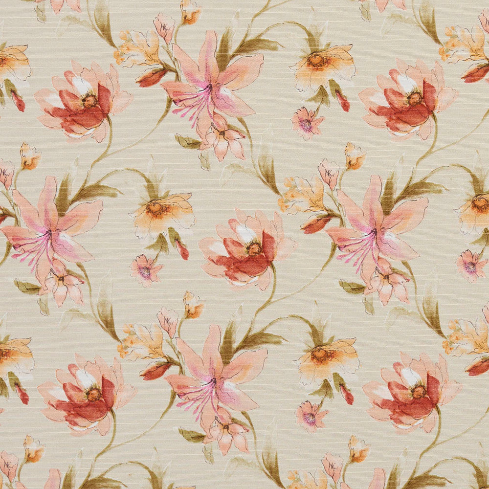 10870-02 by Charlotte Designer Fabric Botanical Prints 60% Cotton, 40% Polyester Spain Exceeds 80,000 Wyzenbeek Rubs (Heavy Duty) </p><p>Repeat: Horizontal: 13.5" x Vertical: 12.5" 54 Inches - Swanky Fabrics -