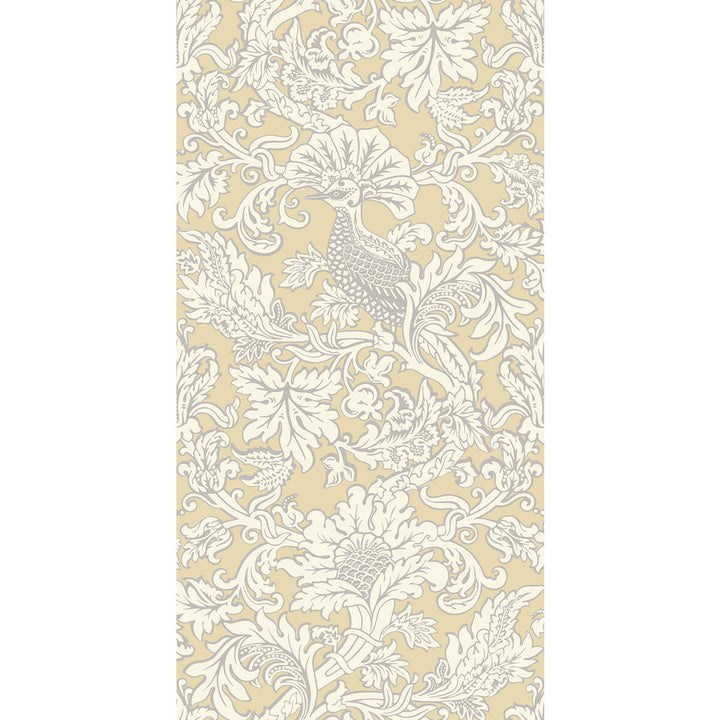 Balabina Vintage Yellow by Cole & Son Designer Wallcovering COLE & SON MARIINSKY DAMASK PAPER - 100% United Kingdom - Horizontal: - and Vertical: 40 20.5 - Swanky Fabrics -